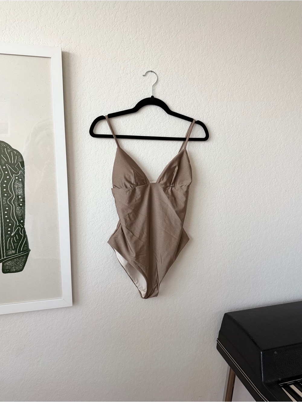 Eberjey Taupe One-Piece Swimsuit
